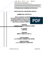 Licenciatura en Contaduria Publica Nombre Del Proyecto:: Instituto Tecnológico Superior de Poza Rica