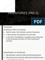 PAS 2 Inventories and PAS 16 Property, Plant and Equipment