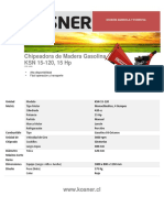 Chipeadora 15 HP Kosner PDF