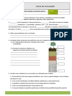 Ficha de avaliação