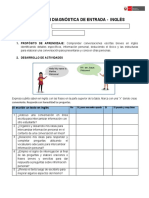 Evaluación Diagnóstica de Entrada Inglés