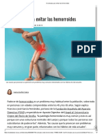 8 Consejos para Evitar Las Hemorroides PDF