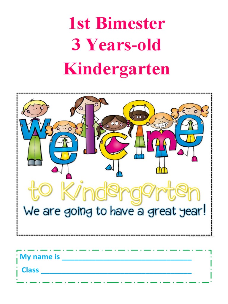 Booklet Kinder 3 Years Old | PDF | Artes del Lenguaje y Comunicación