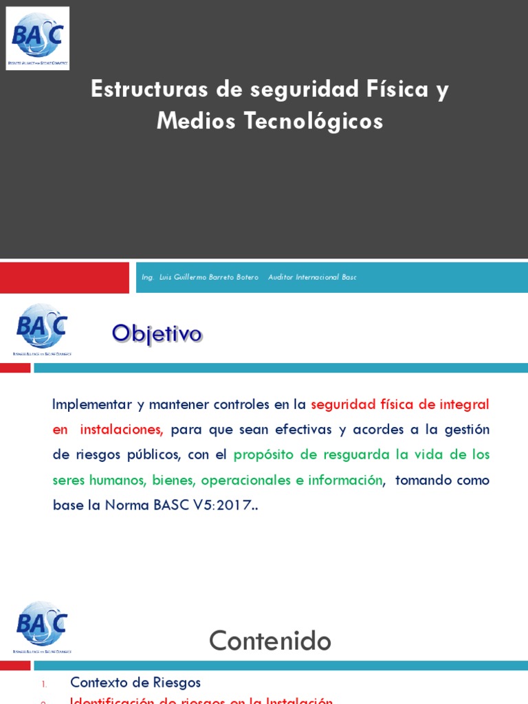 Seguridad Física y Gestión de Riesgos BASC | PDF | La seguridad ...