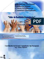 Modulo I Taller de Realidades Comunitarias Municipalización