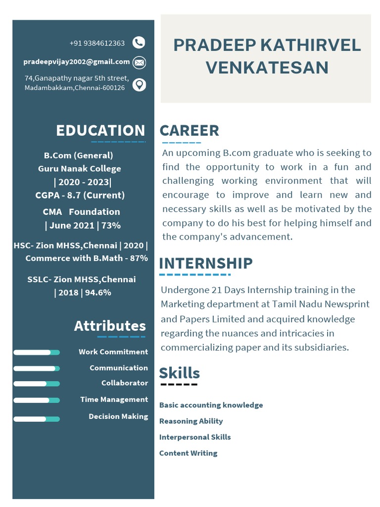 Pradeep Resume | PDF