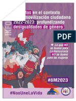 Impactos en el contexto de la movilización ciudadana 2022-2023: profundizando desigualdades de género