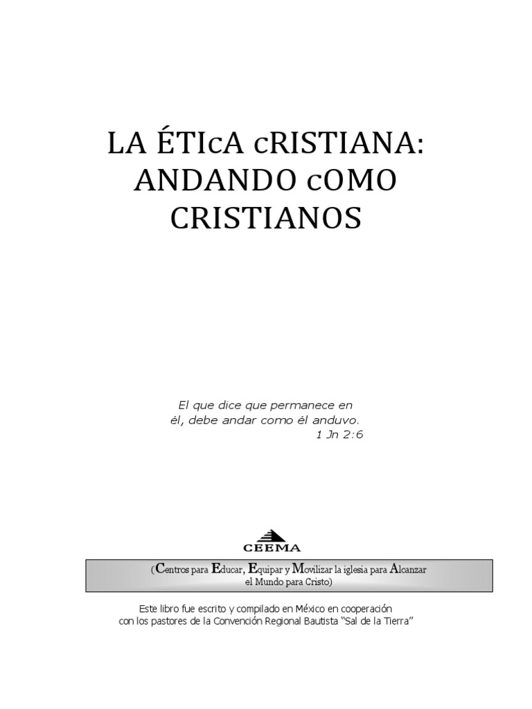 La Ética Cristiana | PDF | Jesús | Dios
