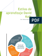 Estilos de aprendizaje David Kolb