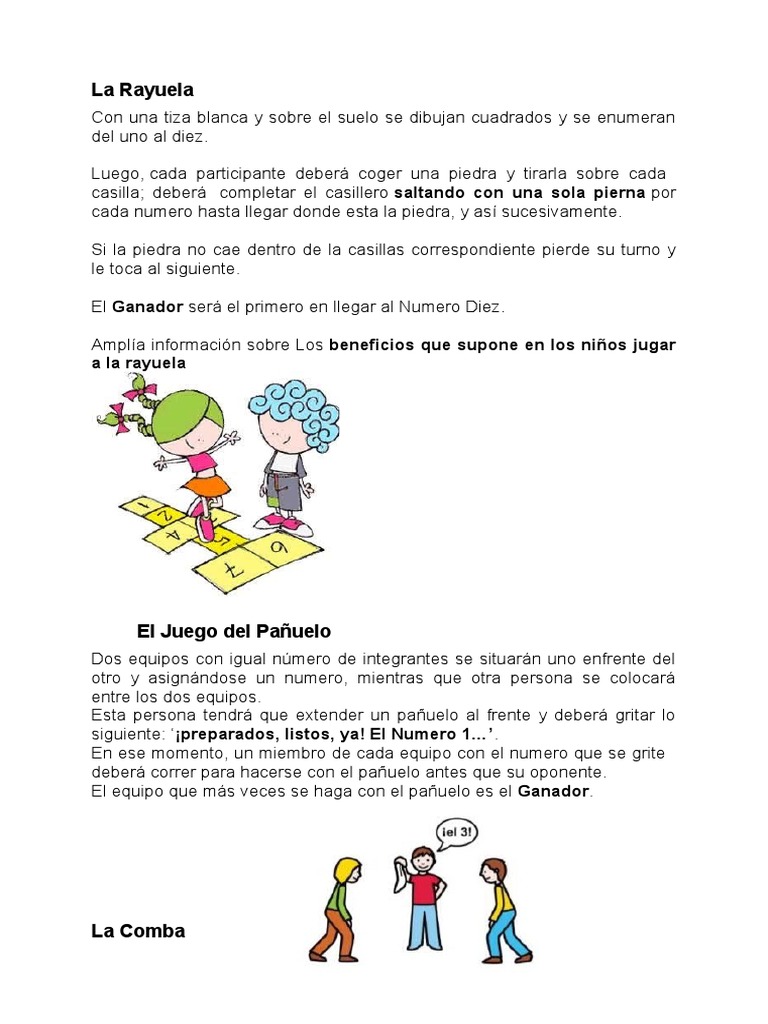 Instructivo de Juegos Tradicionales | PDF