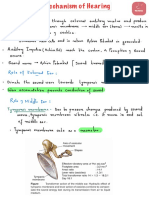 Mechanism of Hearing PDF
