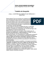 Trabalho de Geografia - Video 1 PDF