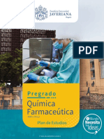 Plan de Estudios Carrera de Química Farmacéutica Septiembre 2021