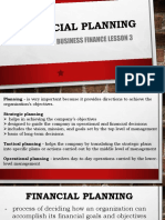 Lesson 3 Financial Planning PDF