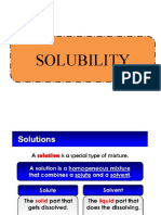 SOLUBILITY