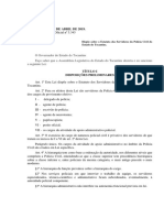 Lei No 3461 Estatuto Dos Servidores Da Policia Civilpdf