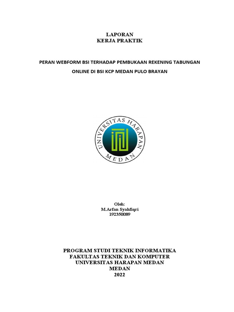 Peran Webform BSI dalam Pembukaan Rekening | PDF