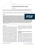 Aiken and Ozanne, 2013 Sex Differences in Developmental Programming Models
