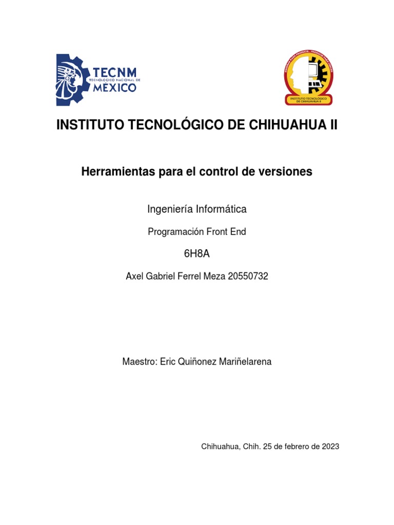 Herramientas para El Control de Versiones | PDF | Ingeniería ...