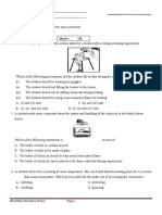 Student Safety Experiment Worksheet
