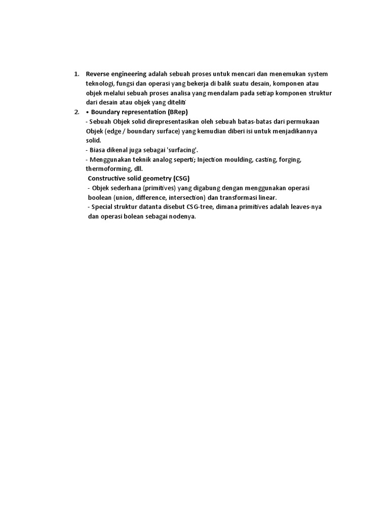 Pengenalan Constructive Solid Geometry | PDF
