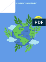 Cartel Día Mundial Del Medio Ambiente Azul y Verde
