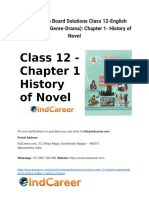 Maharashtra Board Solutions Class 12 English Yuvakbharati Genre Drama - Chapter 1 History of Novel