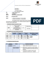 Informe de Agosto Comunicacion 2do y 3ro Grado.