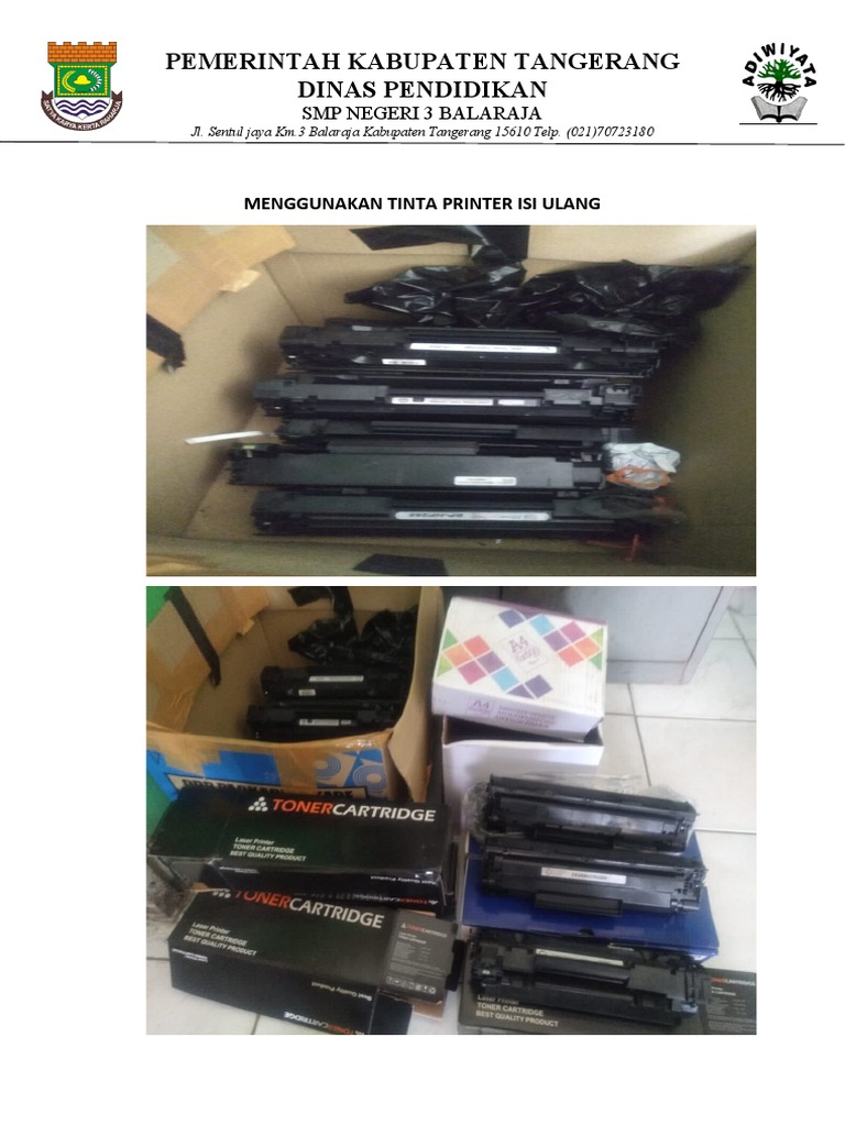 Penggunaan Tinta Printer Isi Ulang | PDF