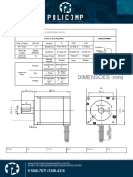 Datasheet - Motor de Passo - Nema34 - 45 65KGF - CM - 86HS100 - 5008a14 - B35