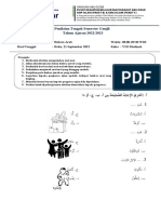 Soal PTS Ganjil Bahasa Arab 8 Madinah