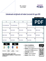 Calendarización - Conociendo Mis Logros 2023 PDF