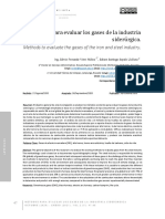 Métodos para Evaluar Los Gases de La Industria Siderúrgica