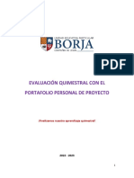 Evaluación Quimestral Con El Portafolio (Desplegables)