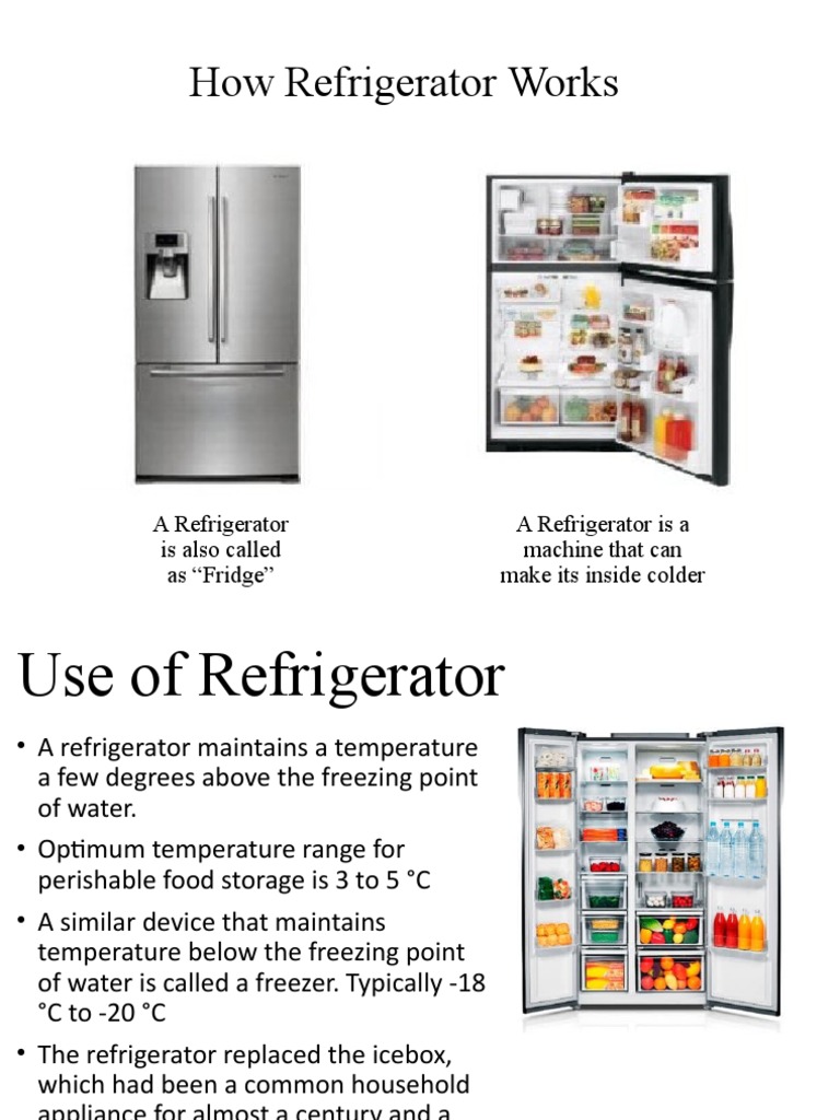 How Refrigerators Work | PDF