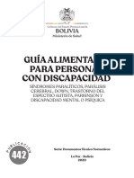 Guia Alimentaria para Personas Con Discapacidad