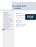 Verde y Negro Moderno Currículum PDF
