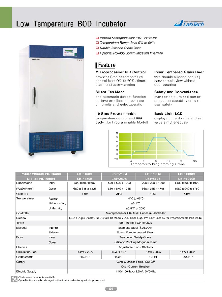 Daihan Labtech BOD Incubator PDF