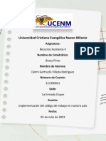 Implementación Del Código de Trabajo en Nuestro País PDF