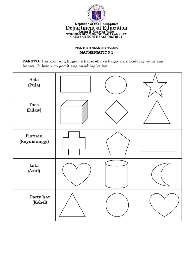 Performance Task Math1 Pdf