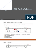 iBGP Design Solutions and Route Reflectors