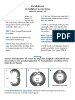 Clutch Brake Installation Instructions