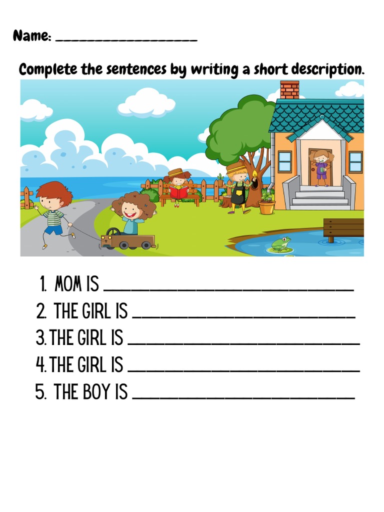 Writing Worksheet | PDF