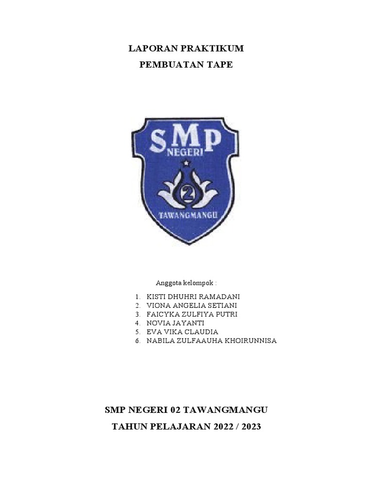 Laporan Praktikum Tape | PDF