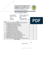 Soal Uji Pengetahuan