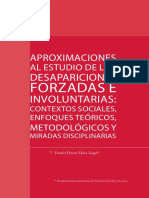 Aproximaciones Al Estudio de Las Desapariciones Forzadas e Involuntarias