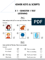 ISS Tiếng Anh 1 - Test 1 - Answer Key PDF