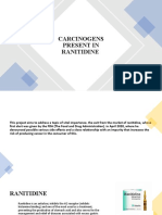 Carcinogens in Ranitidine