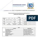 Horário e Docentes Engenharia 1º Sem 2023