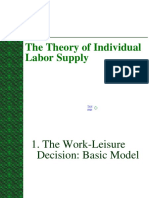 The Theory of Individual Labor Supply